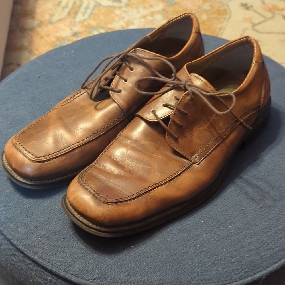 Joseph Abboud Men's Brown Leather‎ Shoes Size 13 Gel Heel